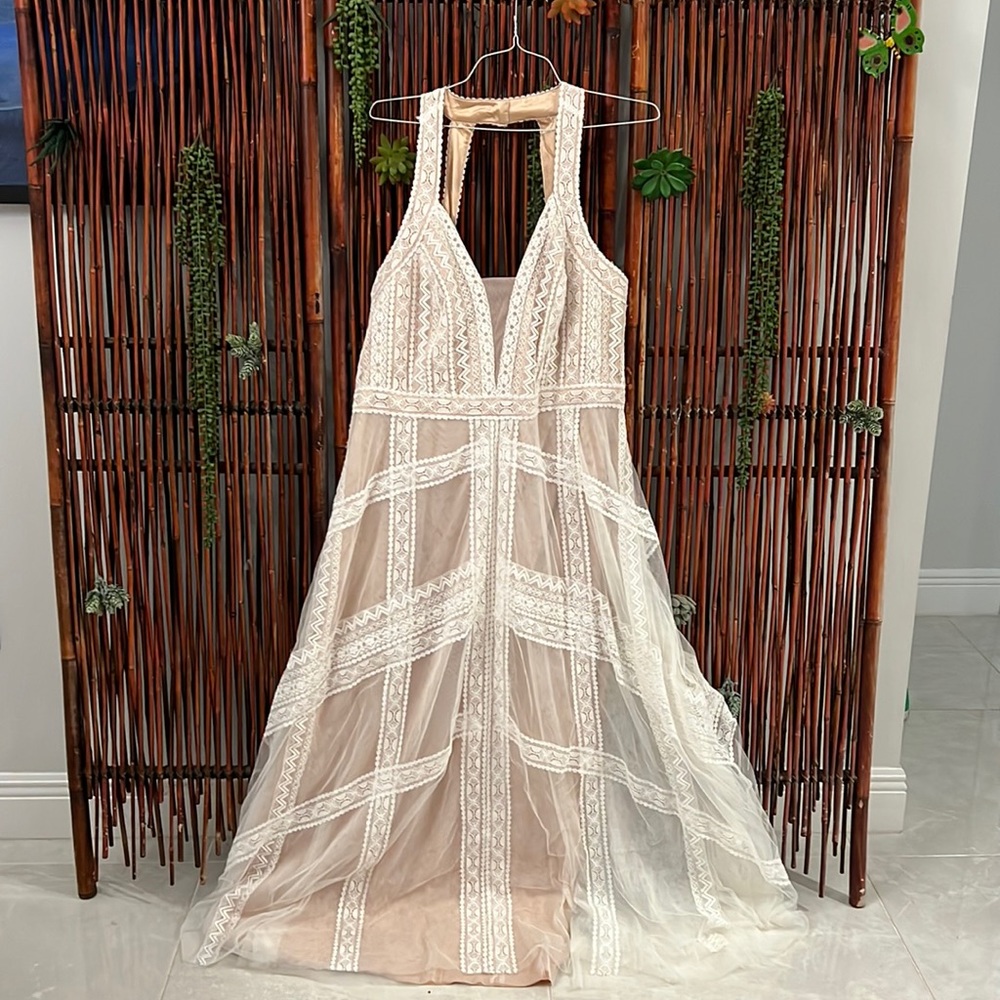 City Chic Boho Chic Plus Size Wedding Gown Size 20